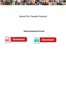 Kermit File Transfer Protocol Pick