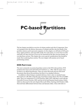 Pc-Based Partitions