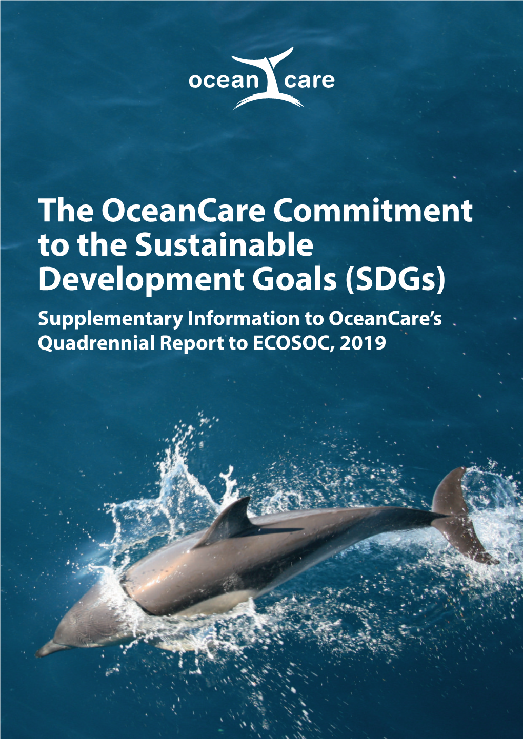 The Oceancare Commitment to the Sustainable Development Goals