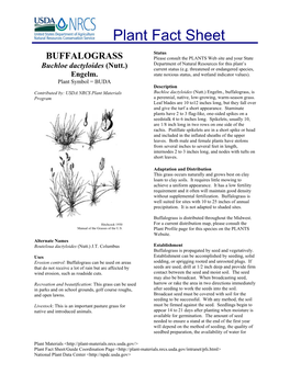 USDA Plant Guide (Pdf)