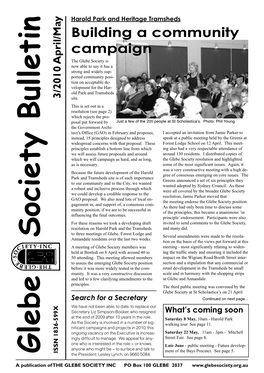 Glebe Society Bulletin 3/2010