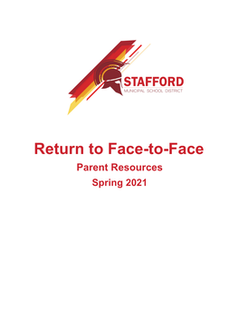 Face-To-Face Parent Resources Spring 2021