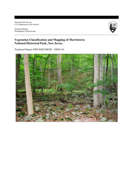 Vegetation Classification and Mapping of Morristown National Historical Park, New Jersey