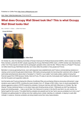 This Is What Occupy Wall Street Looks Like!