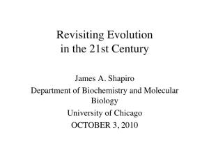 Revisiting Evolution in the 21St Century