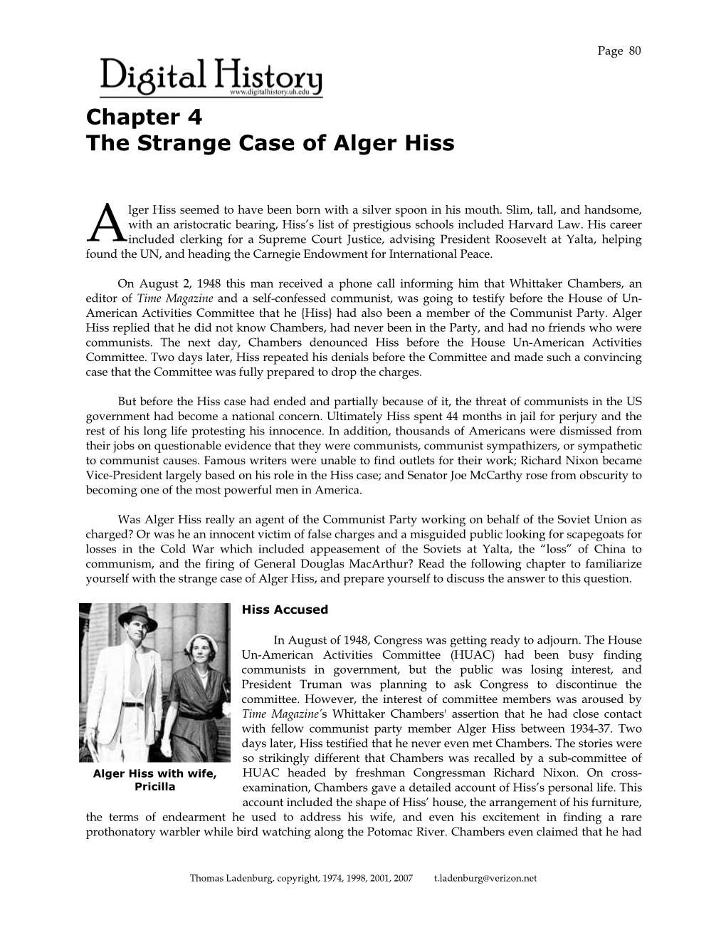 The Strange Case of Alger Hiss