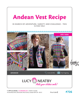 Andean Vest Recipe