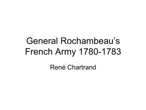 General Rochambeau's French Army 1780-1783