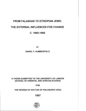 From Falashas to Ethiopian Jews