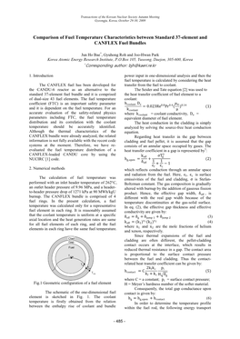 Comparison of Fuel Temperature Characteristics Between Standard 37-Element and CANFLEX Fuel Bundles