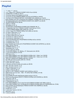 VLC Generated Playlist