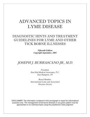 Advanced Topics in Lyme Disease