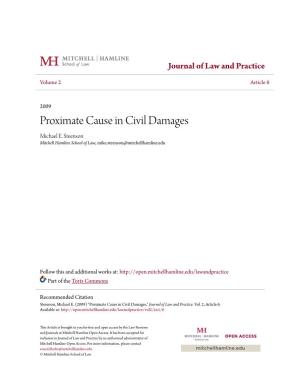 Proximate Cause in Civil Damages Michael E