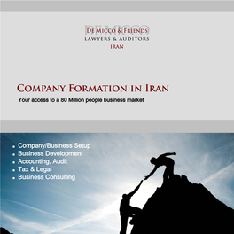 Company Formation in Iran Your Access to a 80 Million People Business Market