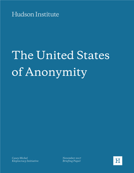 The United States of Anonymity