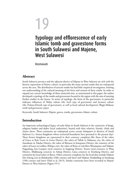 Typology and Efflorescence of Early Islamic Tomb and Gravestone Forms in South Sulawesi and Majene, West Sulawesi