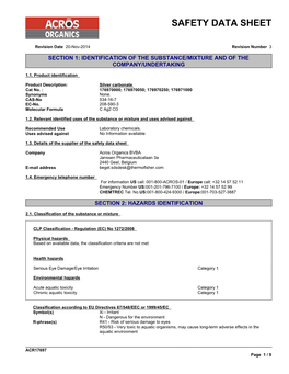 Safety Data Sheet