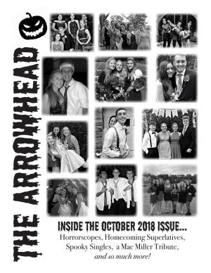 Inside the October 2018 Issue... Horrorscopes, Homecoming Superlatives, Spooky Singles, a Mac Miller Tribute