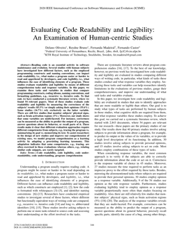 Evaluating Code Readability and Legibility: an Examination of Human-Centric Studies