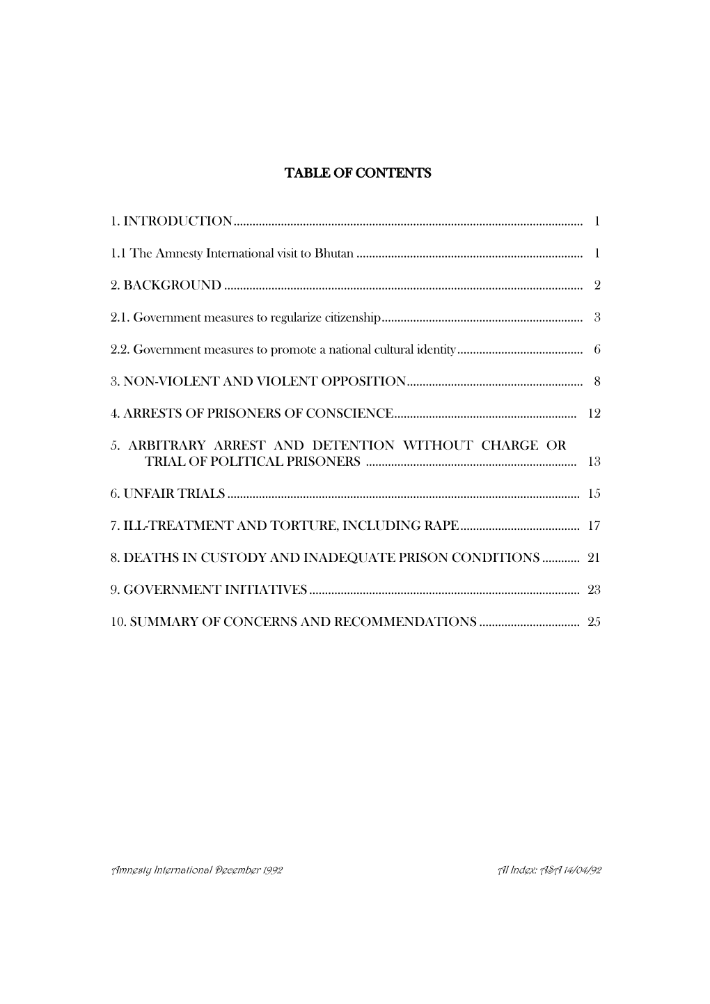 Table of Contents 1. Introduction