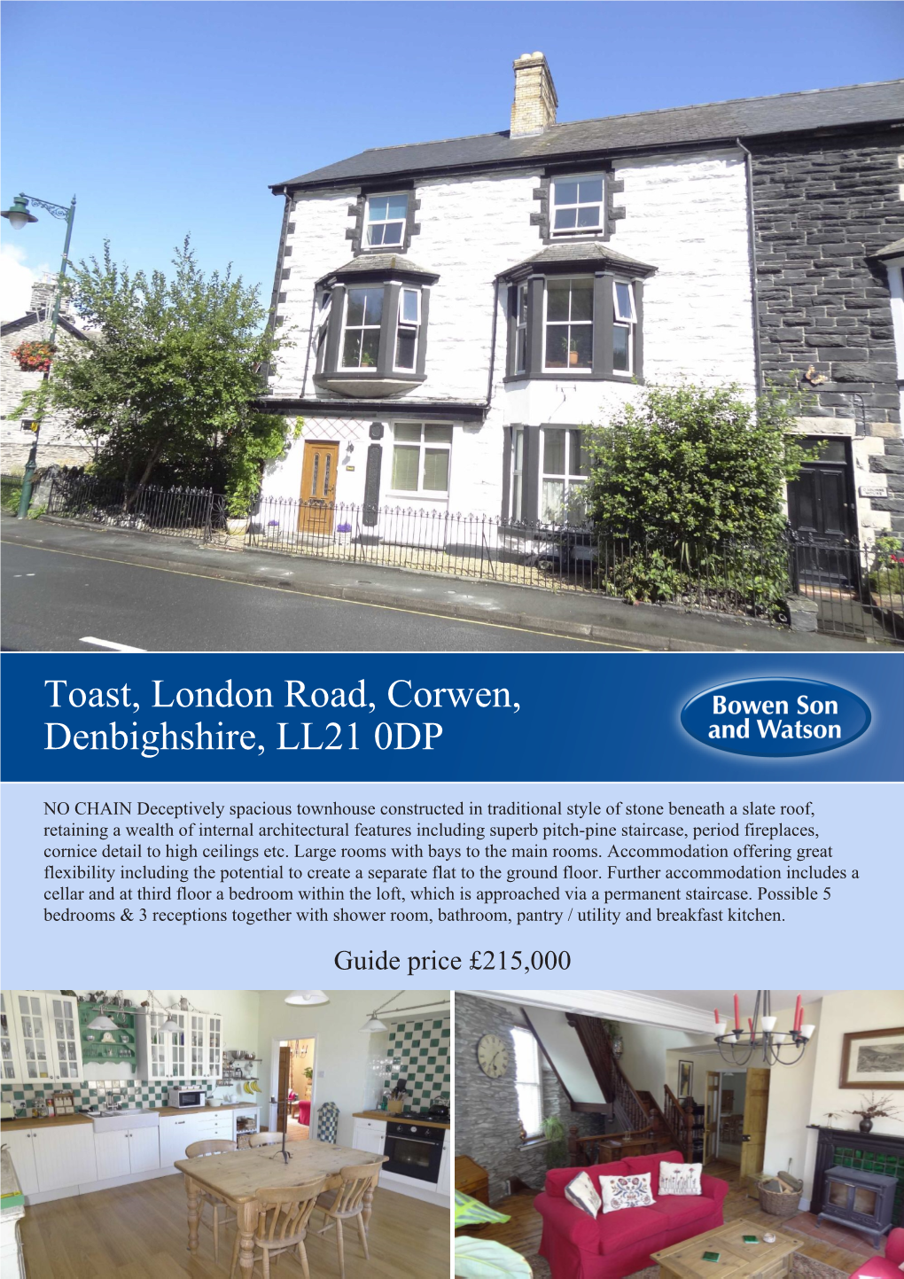 Toast, London Road, Corwen, Denbighshire, LL21 0DP