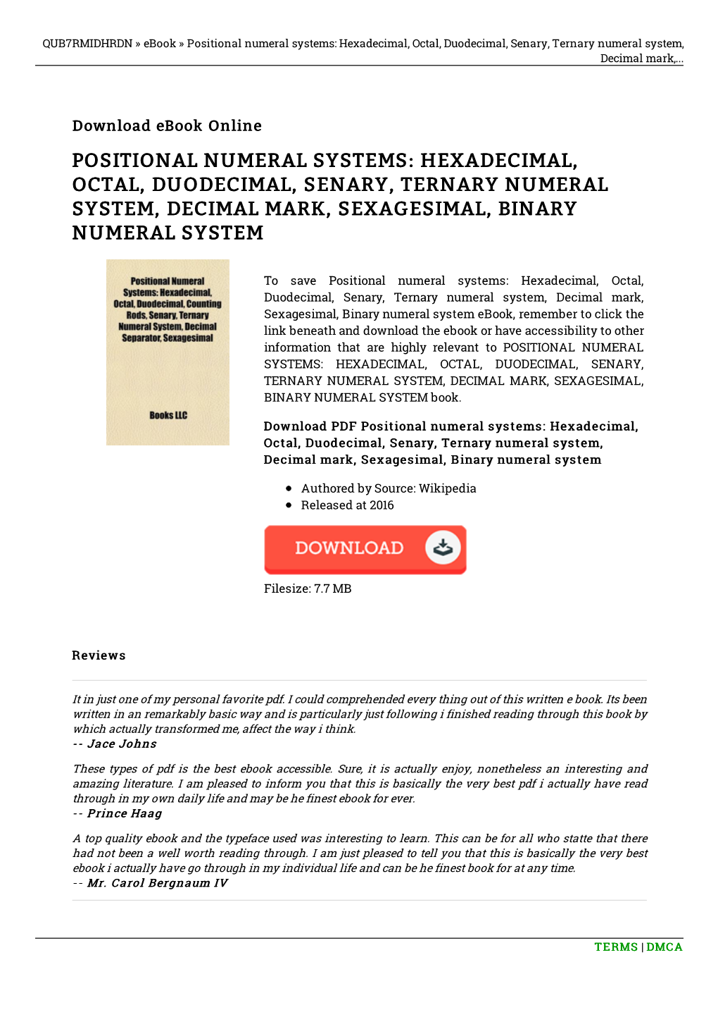 Download Book // Positional Numeral Systems: Hexadecimal, Octal