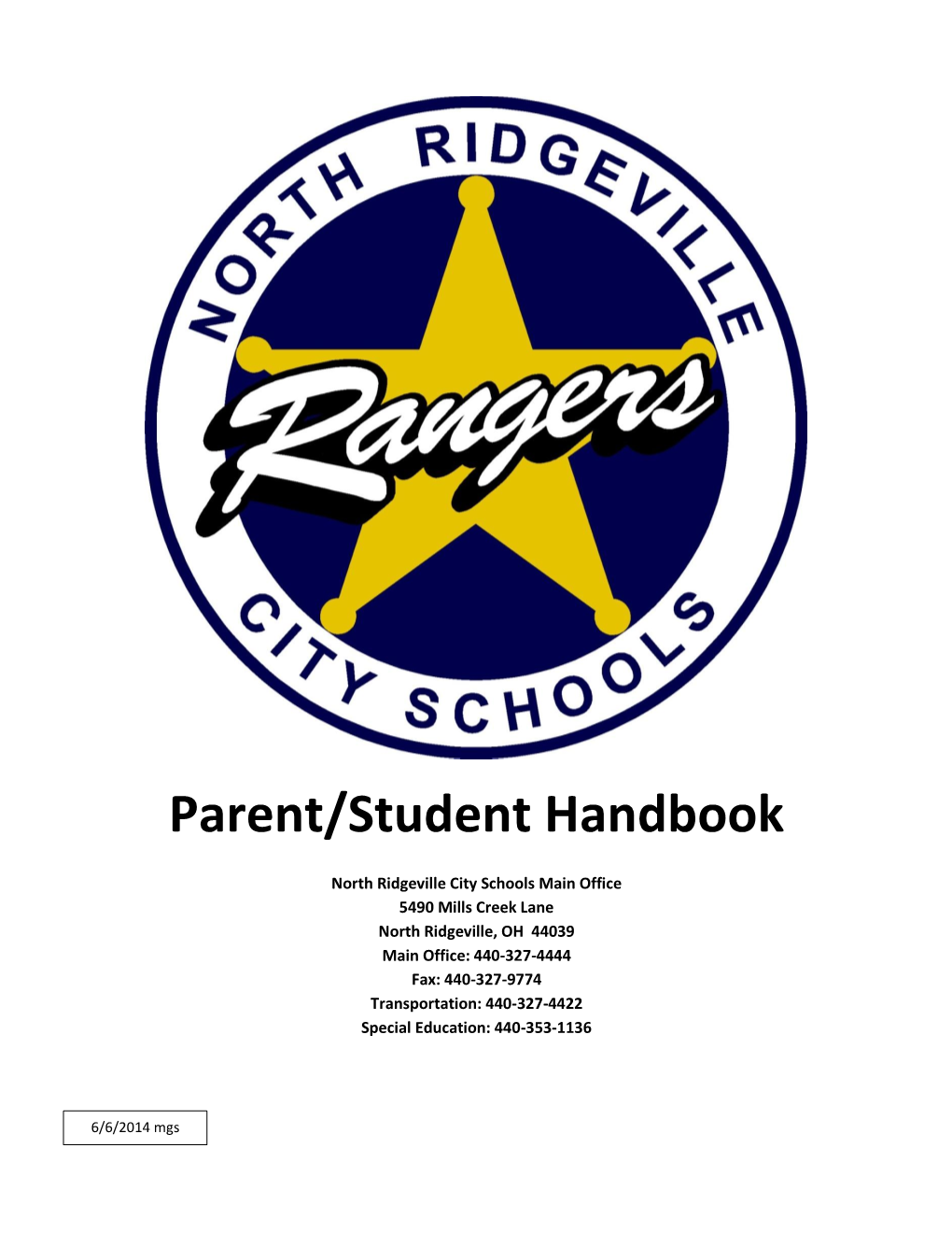 Parent/Student Handbook