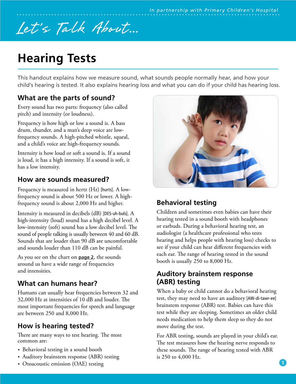 Hearing Tests