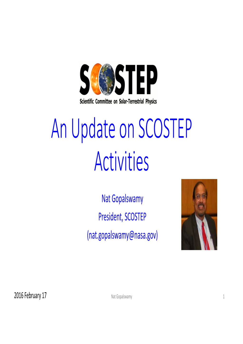 SCOSTEP Activities