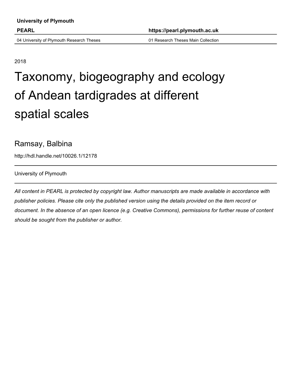 Chapter Two: the Ecological Character of Bodmin Moor