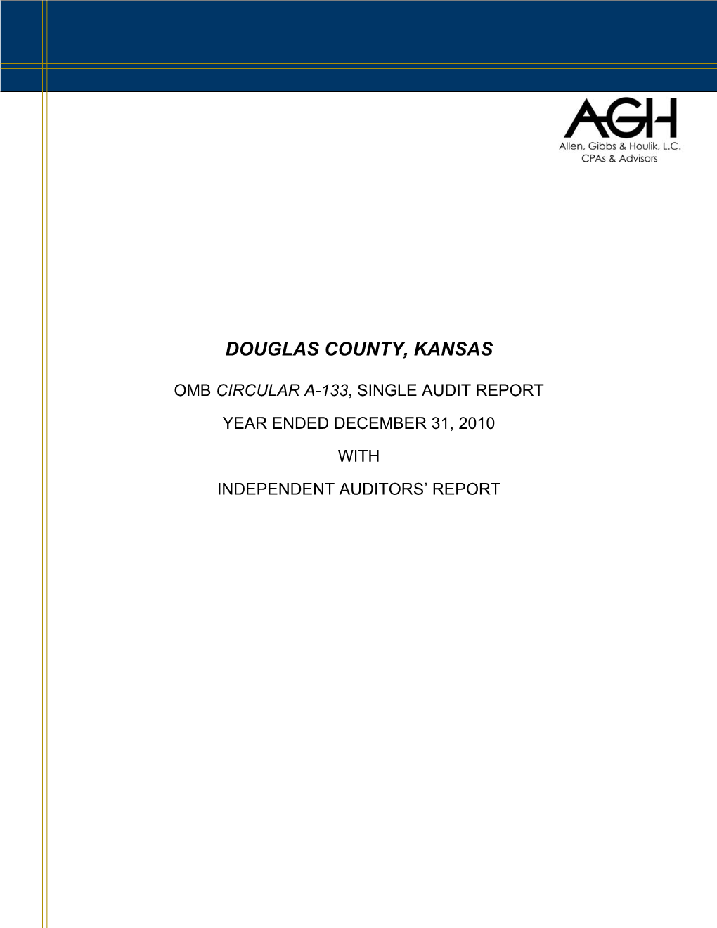 2010 Single Audit Report