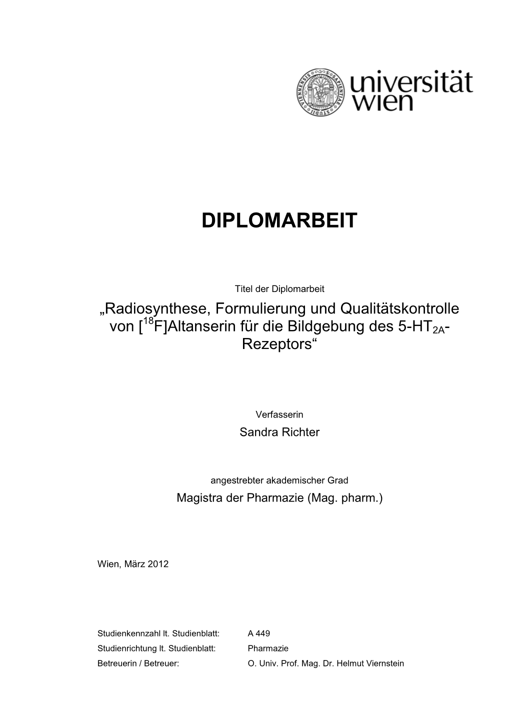 Diplomarbeit