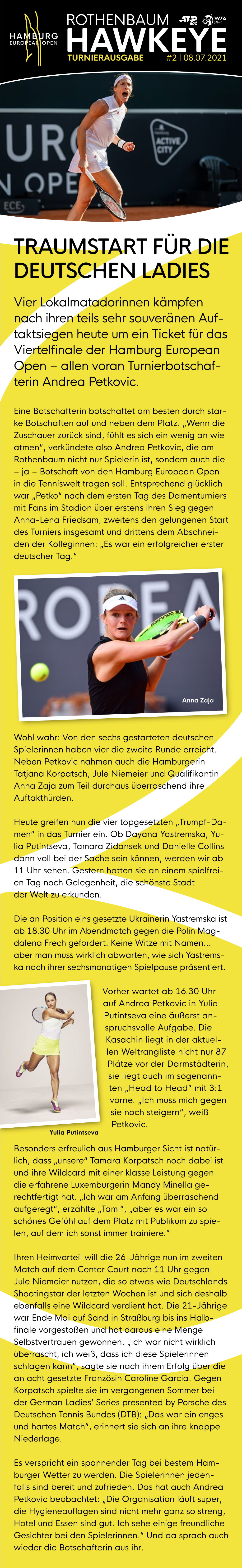 Rothenbaum Hawkeye Turnierausgabe #2 | 08.07.2021