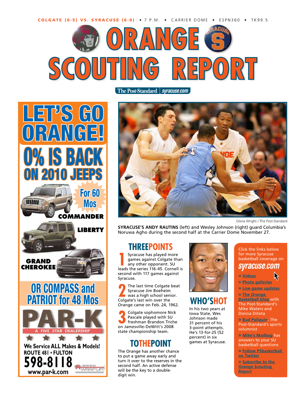 Orange Scouting Report