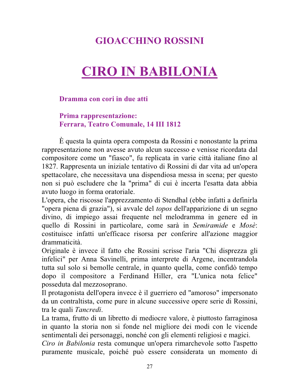 Ciro in Babilonia