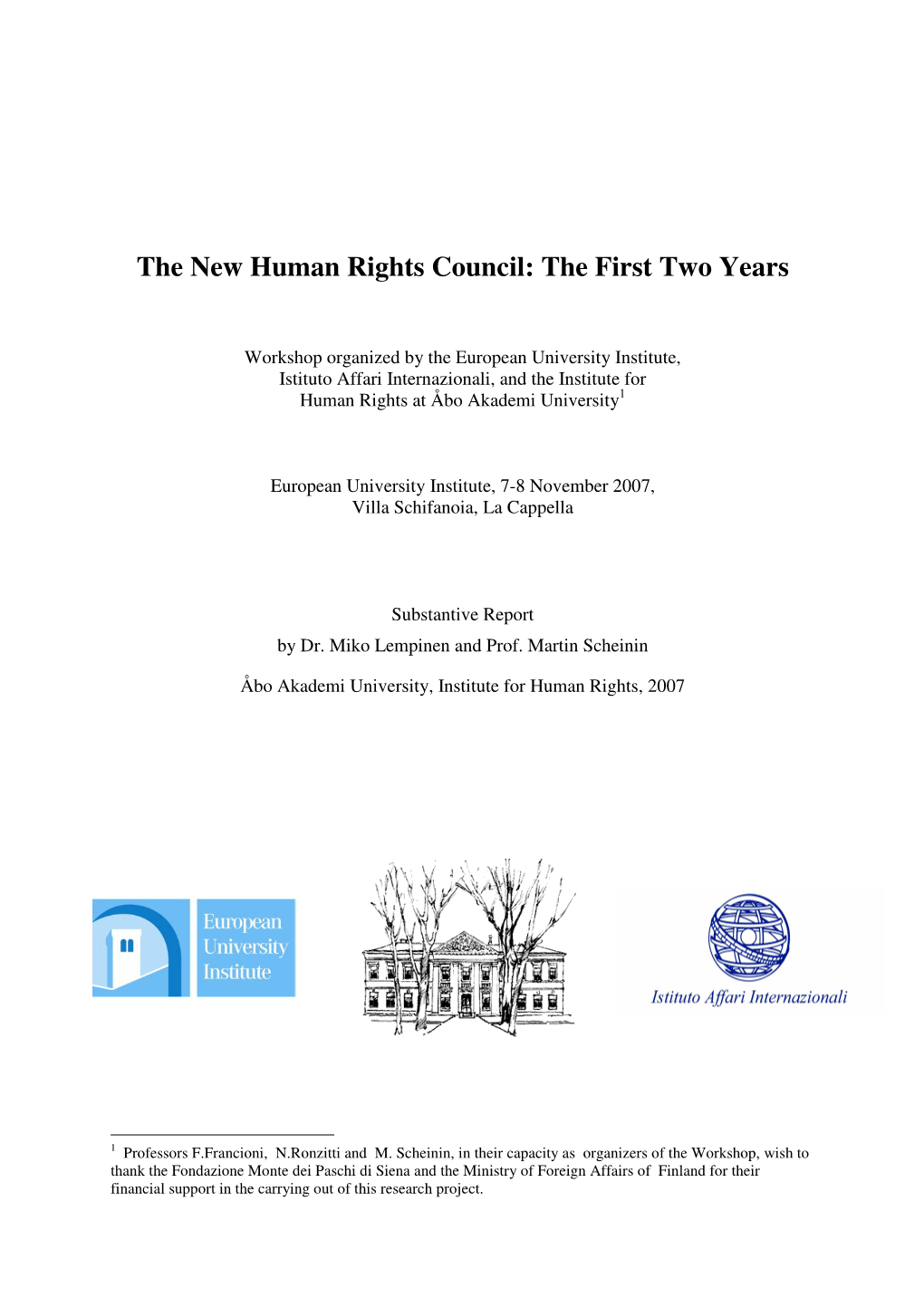 The New Human Rights Council: the First Two Years