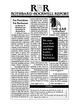 Rothbard-Rockwell Report