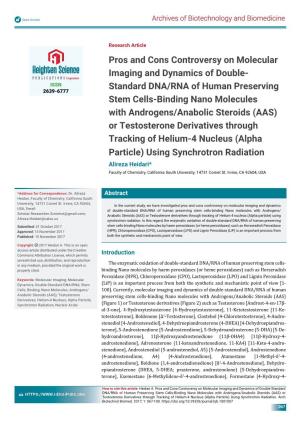 Pros and Cons Controversy on Molecular Imaging and Dynamic