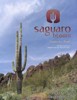 Saguaro Springs Specific Plan Was Adopted in 2005