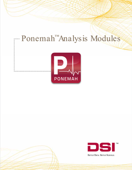 Ponemah™ Analysis Modules