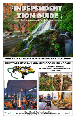 Enjoy the Best Views and Best Food in Springdale! Thethe