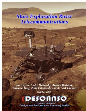 Article 10 Mars Exploration Rover Telecommunications