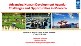 Challenges and Opportunities in Morocco