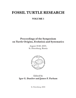 Fossil Turtle Research