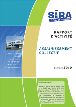 Rapport D'activité Assainissement Collectif