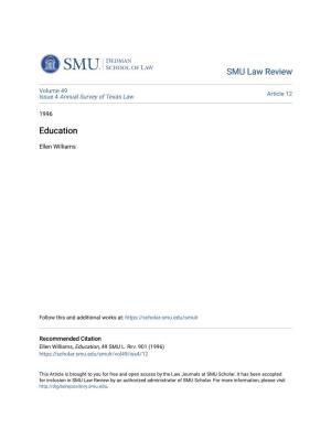 SMU Law Review Education