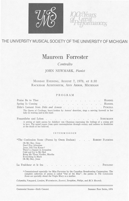 Maureen Forrester Contralto