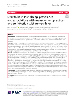 Liver Fluke in Irish Sheep