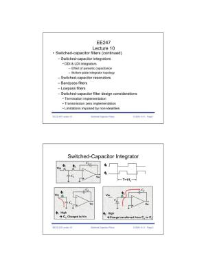 Switched-Capacitor Integrator