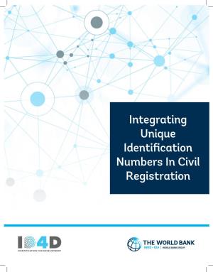 Integrating Unique Identification Numbers in Civil Registration